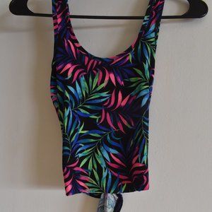 Tropical Crop Top Tank Top